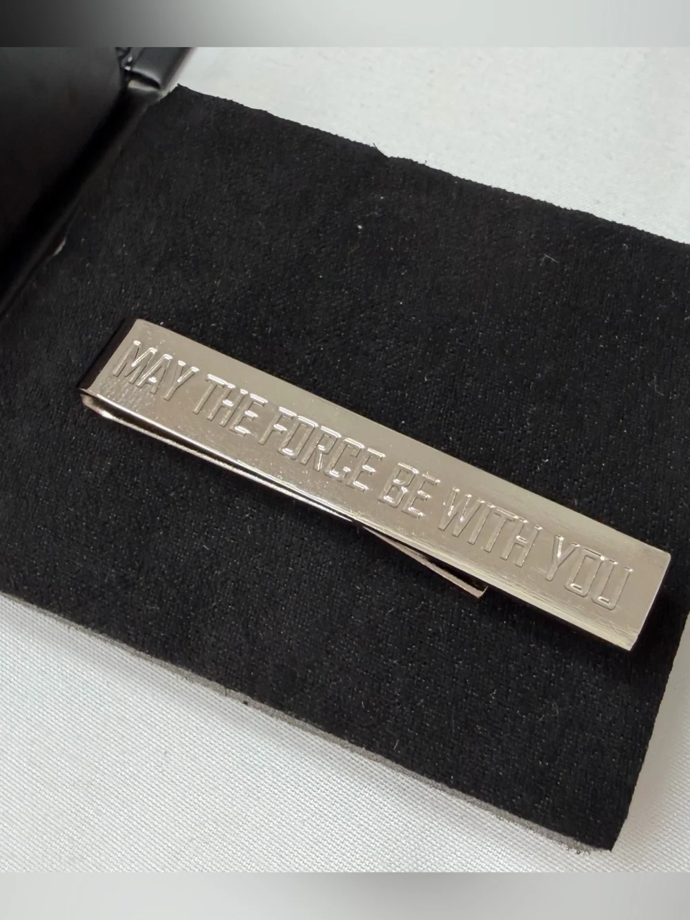 Star Wars Silver Tie Clip - Polished Metal Finish, NWOT